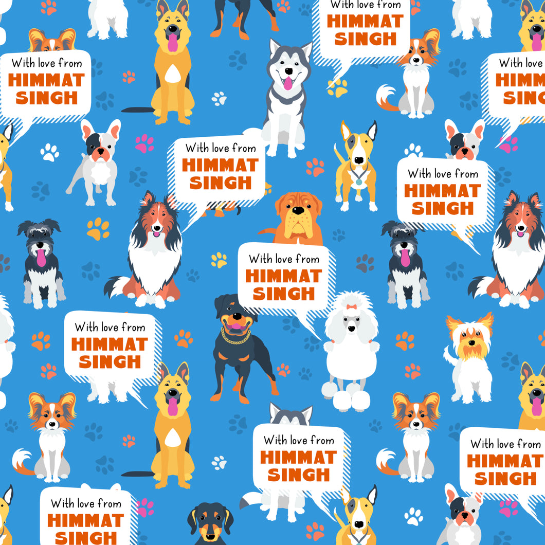 Personalised Wrapping Paper - Its A Dog's Life