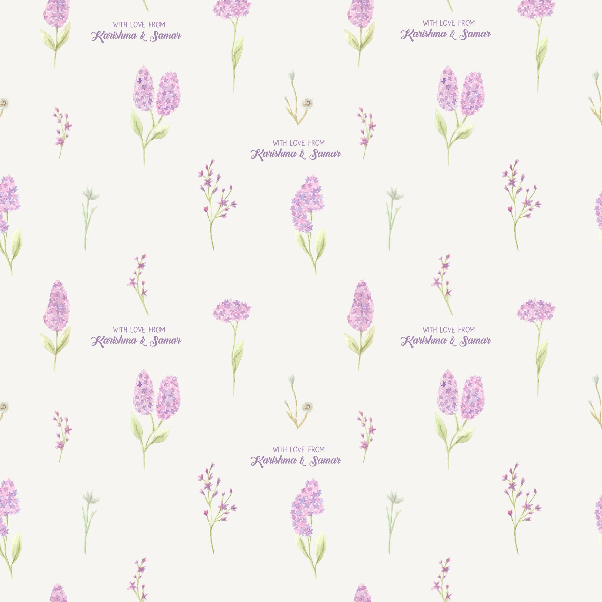 Personalised Wrapping Paper - Lil Lilac