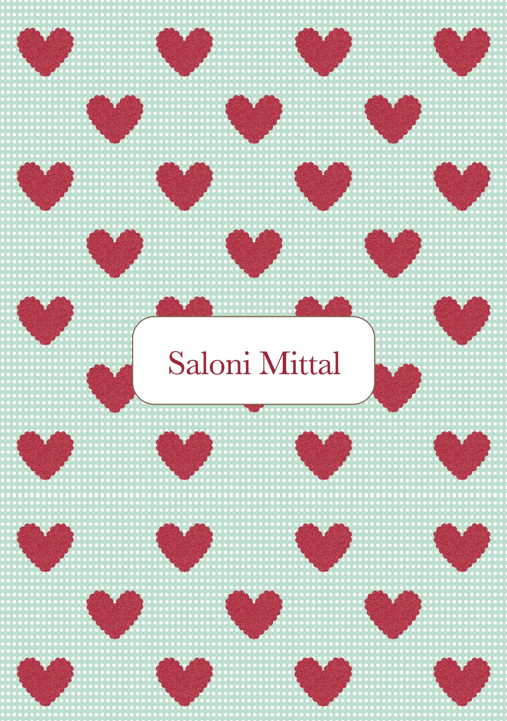 Personalised Note Book - Love Check