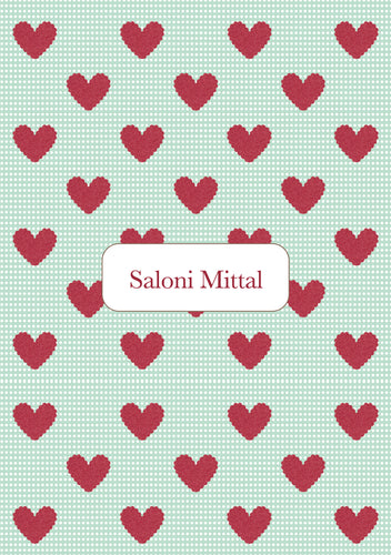 Personalised Note Book - Love Check