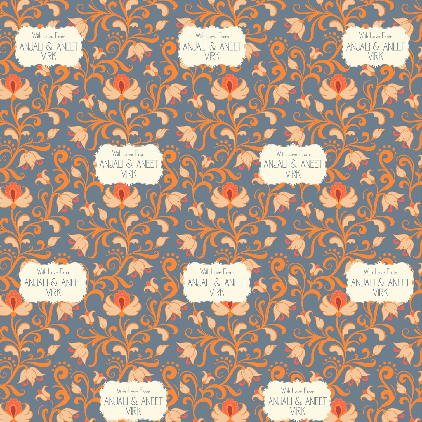 Personalised Wrapping Paper - Mughal Splendour