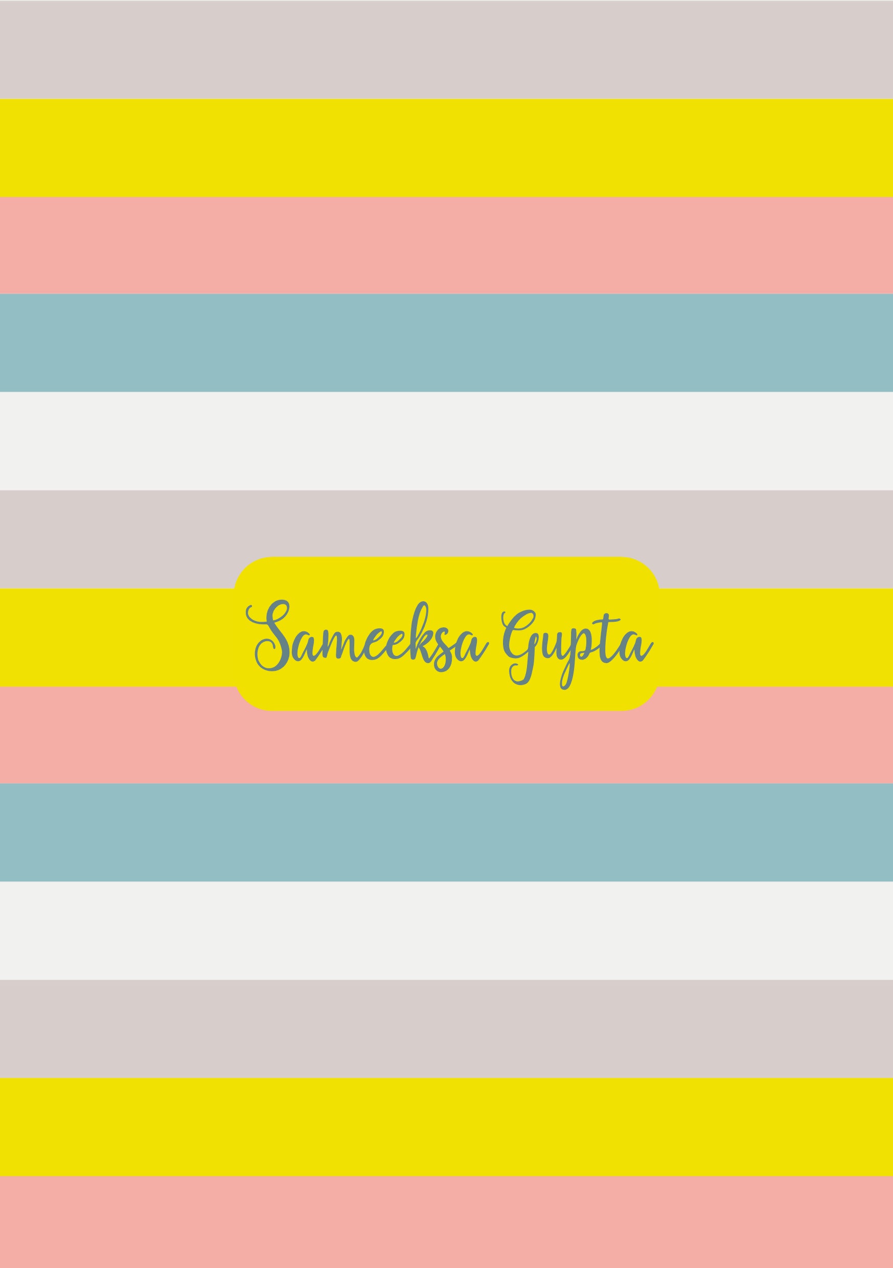 Personalised Note Book - Neon