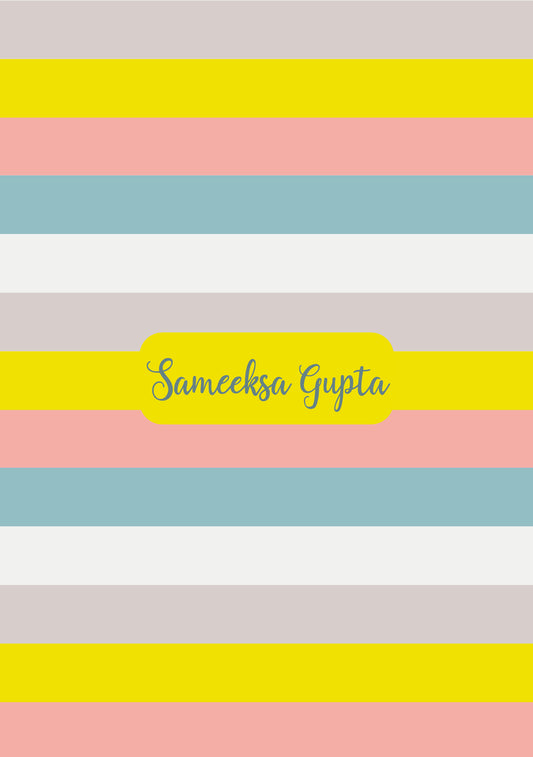 Personalised Note Book - Neon