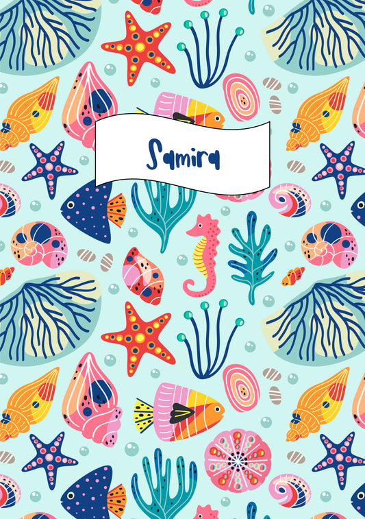 Personalised Note Book - Ocean Blue