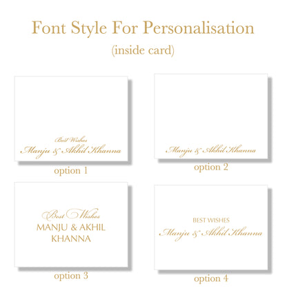 Words & Wishes - Personalised Fold Card