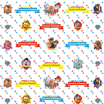 Personalised Wrapping Paper - Paw Patrol