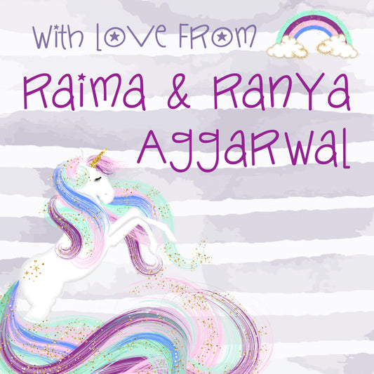 unicorn theme gift labels label shabel