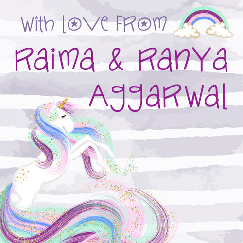 unicorn theme gift labels label shabel