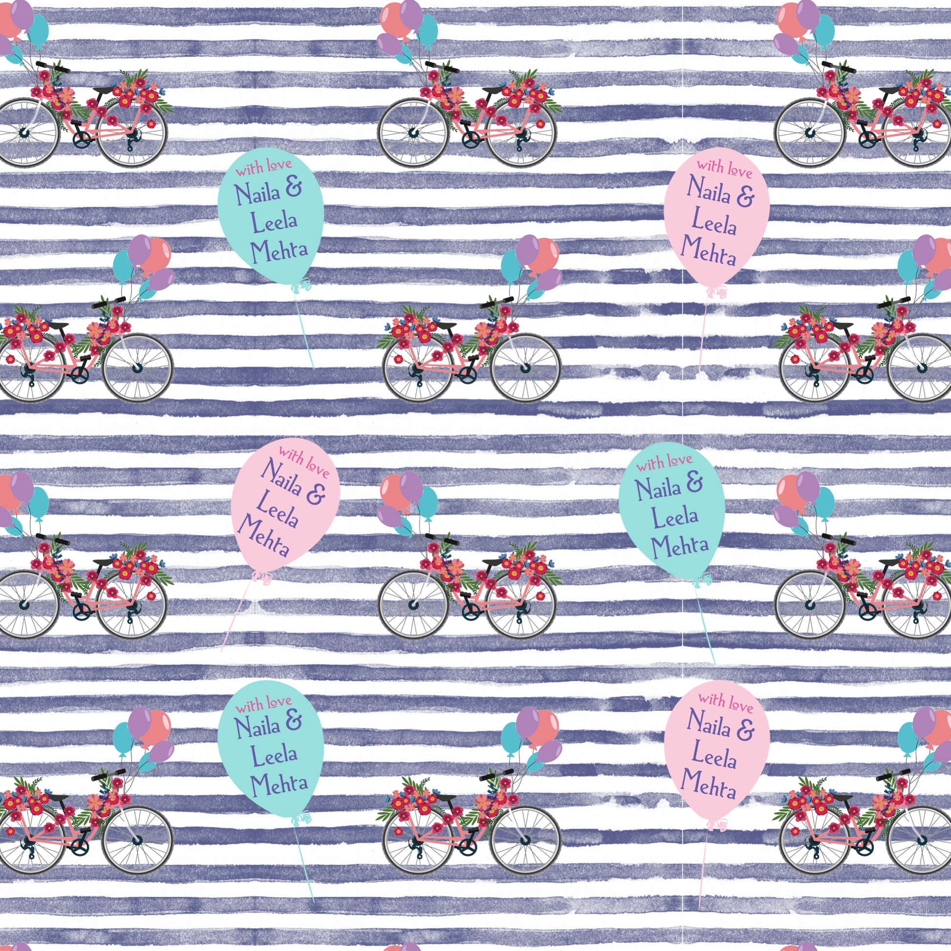 Personalised Wrapping Paper - Ride with Me