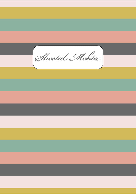 Personalised Note Book - Striped