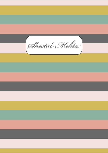 Personalised Note Book - Striped