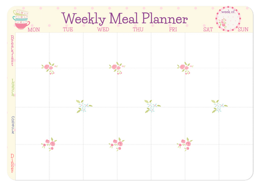Magnetic Meal Planner - Tea Time