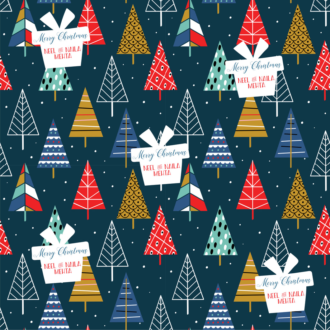 Personalised Wrapping Paper - Tree Time
