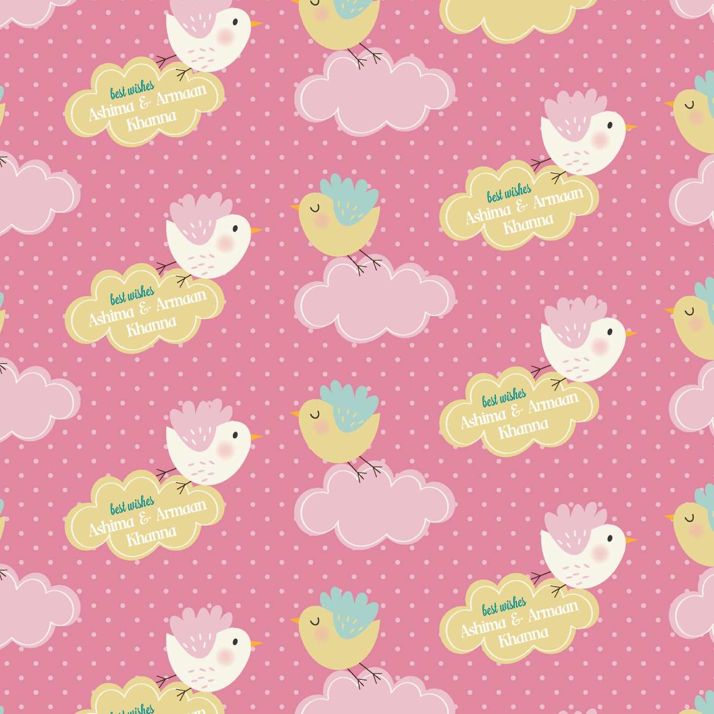 Personalised Wrapping Paper - Tweet Some Love